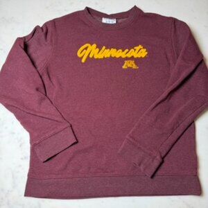 Champion Minnesota Golden Gophers Sweatshirt Maroon Fleece Crewneck L
